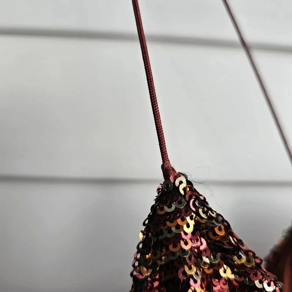 ASTR The Label Mai Sequin Spagetti Straps Waterfall Cami Top  Bronze siz… - Picture 7 of 9
